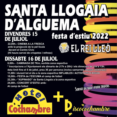Festa Major de Santa Llogaia d'Àlguema, 2022 Festa Major de Santa Llogaia d'Àlguema, 2022