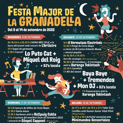Festa Major de La Granadella, 2022 Festa Major de La Granadella, 2022
