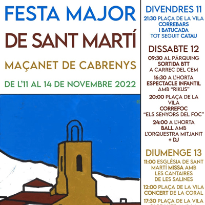 Festa Major de Sant Martí a Maçanet de Cabrenys, 2022 Festa Major de Sant Martí a Maçanet de Cabrenys, 2022
