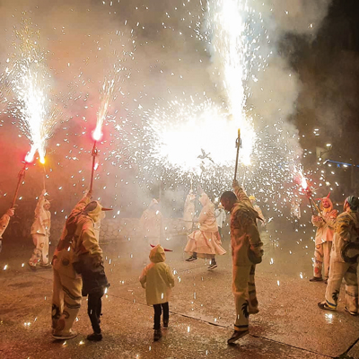 Correfoc amb el Ball de Diables dels Pallaresos, 2020