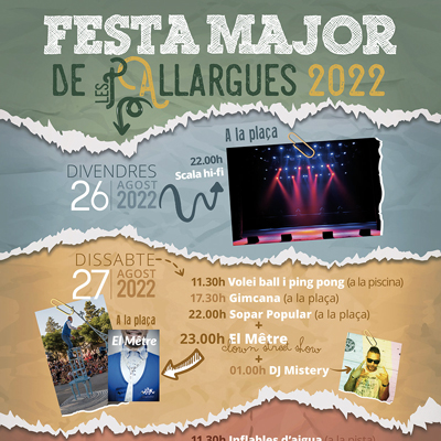 Festa Major de Les Pallargues, Els Plans de Sió, 2022