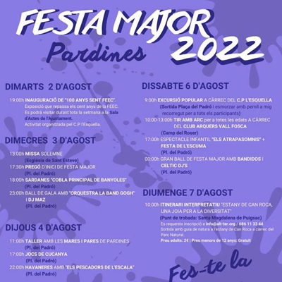 Festa Major de Pardines, 2022 Festa Major de Pardines, 2022