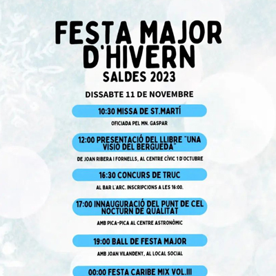 Festa Major d'Hivern de Saldes, 2023 Festa Major d'Hivern de Saldes, 2023