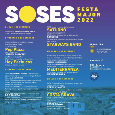 Festa Major de Soses, 2022
