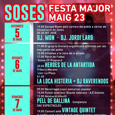Festa Major de Soses, 2023 Festa Major de Soses, 2023