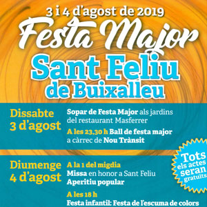 Festa major de Sant Feliu de Buixalleu, 2019 Festa major de Sant Feliu de Buixalleu, 2019