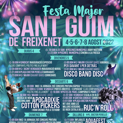 Festa Major de Sant Guim de Freixenet, 2022 Festa Major de Sant Guim de Freixenet, 2022