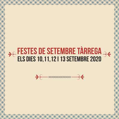 Festes de Setembre de Tàrrega, 2020