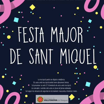 Festa major de Vallfogona de Balaguer, 2020 Festa major de Vallfogona de Balaguer, 2020