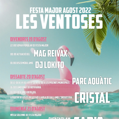 Festa Major de Les Ventoses, Preixens, 2022 Festa Major de Les Ventoses, Preixens, 2022