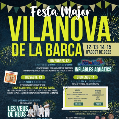 Festa Major de Vilanova de la Barca, 2022 Festa Major de Vilanova de la Barca, 2022