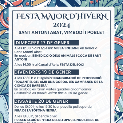 Festa Major de Sant Antoni Abat a Vimbodí i Poblet, 2024 Festa Major de Sant Antoni Abat a Vimbodí i Poblet, 2024