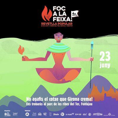 Revetlla Popular de Girona. Foc a la Feixa, 2017 Revetlla Popular de Girona. Foc a la Feixa, 2017