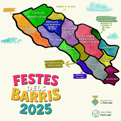 Festes dels Barris de Font-rubí, 2025 Festes dels Barris de Font-rubí, 2025