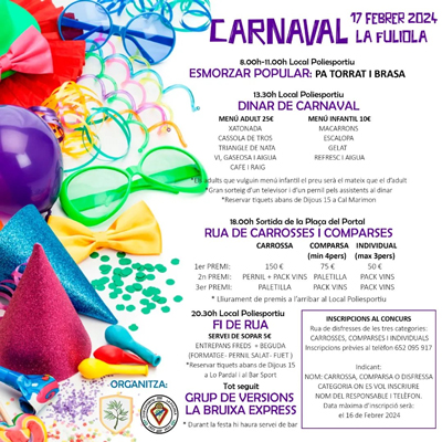 Carnaval a La Fuliola, 2024 Carnaval a La Fuliola, 2024