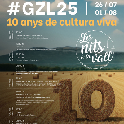 Setmana Cultural de Gàrzola, Vilanova de Meià, 2025 Setmana Cultural de Gàrzola, Vilanova de Meià, 2025