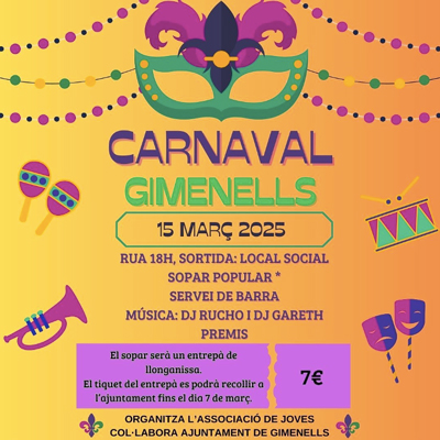 Carnaval a Gimenells, 2025 Carnaval a Gimenells, 2025