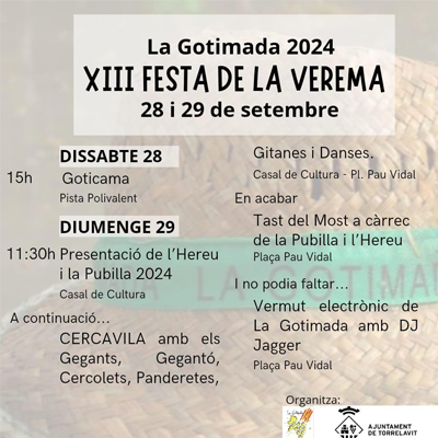 Festa de la Verema 'La Gotimada' Festa de la Verema 'La Gotimada'