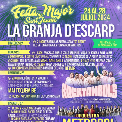 Festa Major de La Granja d'Escarp, 2024 Festa Major de La Granja d'Escarp, 2024