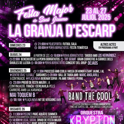 Festa Major de La Granja d'Escarp, 2025 Festa Major de La Granja d'Escarp, 2025