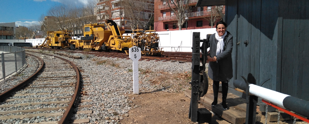 Montse Panero, caseta de guardessa ferroviària (Vilanova i la Geltrú)