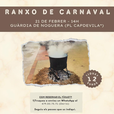 Ranxo de Carnaval a Guàrdia de Noguera, Castell de Mur, 2026