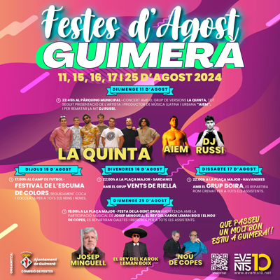 Festes d'Agost de Guimerà, 2024 Festes d'Agost de Guimerà, 2024
