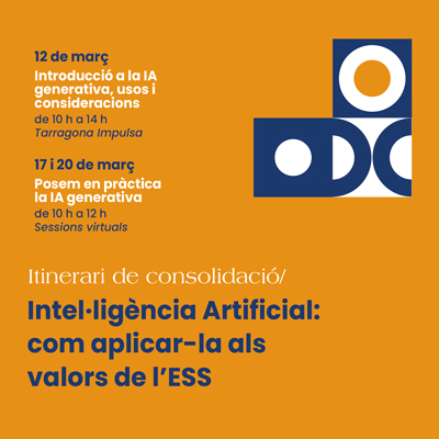 Jornades 'Intel·ligència Artificial, com aplicar-la als valors de l'ESS', CoopCamp Jornades 'Intel·ligència Artificial, com aplicar-la als valors de l'ESS', CoopCamp