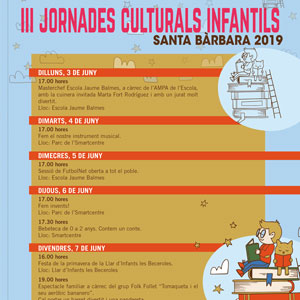 III Jornades Culturals Infantils - Santa Bàrbara 2019 III Jornades Culturals Infantils - Santa Bàrbara 2019