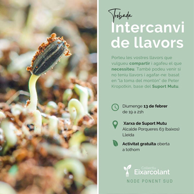Trobada d'intercanvi de llavors a Lleida, Eixarcolant, 2022 Trobada d'intercanvi de llavors a Lleida, Eixarcolant, 2022