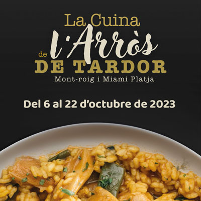 Jornades Gastronòmiques de la Cuina de l'Arròs de Tardor 2023 Jornades Gastronòmiques de la Cuina de l'Arròs de Tardor 2023