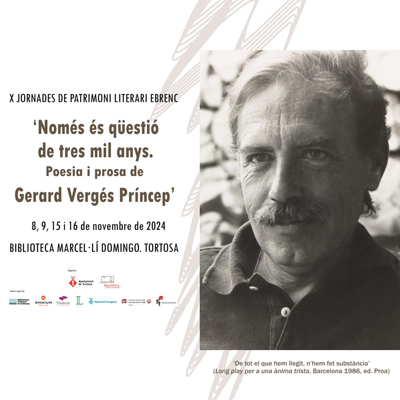 X Jornades de Patrimoni Literari Ebrenc - Tortosa 2024 X Jornades de Patrimoni Literari Ebrenc - Tortosa 2024