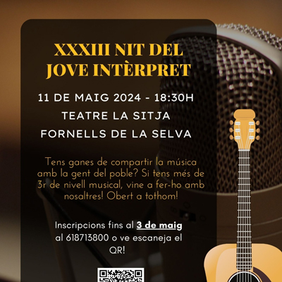 XXXIII Nit del Jove Intèrpret a Fornells de la Selva, 2024