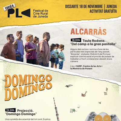 Edició zero del Festival Pla de Cinema Rural, Juneda, 2023 Edició zero del Festival Pla de Cinema Rural, Juneda, 2023