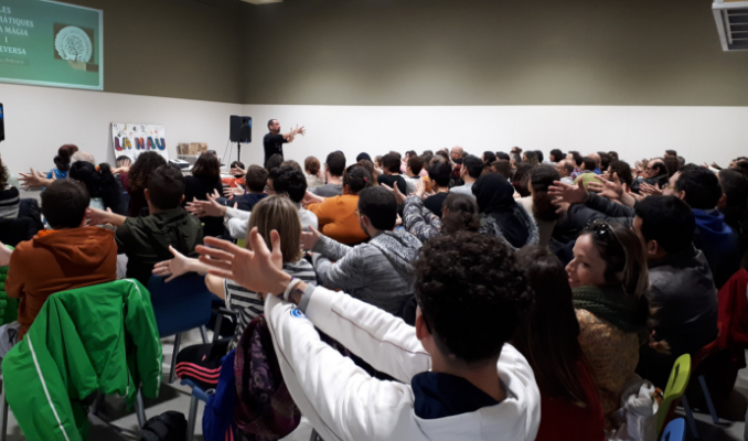Una activitat sobre matemàtiques a La Nau