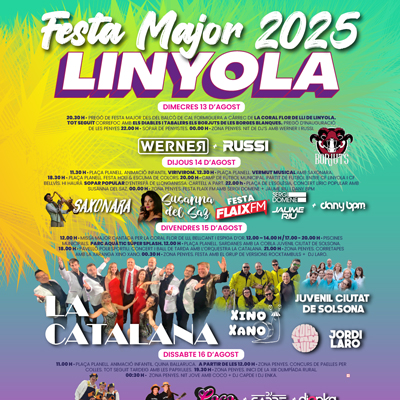 Festa Major de Linyola, 2025 Festa Major de Linyola, 2025