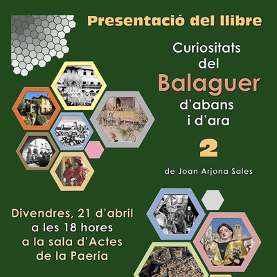 Presentació del llibre 'Curiositats del Balaguer d'abans i d'ara', Balaguer, 2023 Presentació del llibre 'Curiositats del Balaguer d'abans i d'ara', Balaguer, 2023