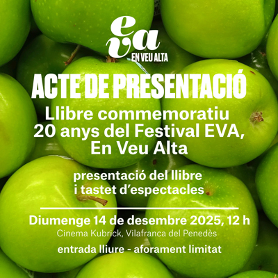 Presentació del Llibre commemoratiu dels 20 anys del Festival EVA, En Veu Alta Presentació del Llibre commemoratiu dels 20 anys del Festival EVA, En Veu Alta