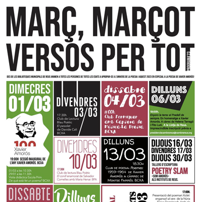 Cicle 'Març Marçot, versos per tot'