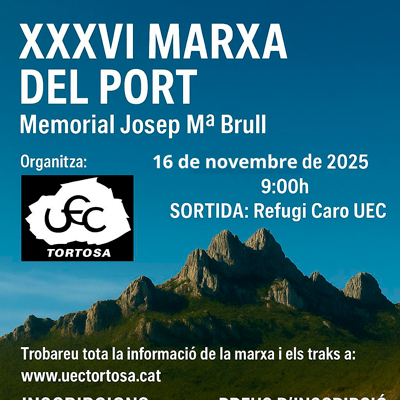 XXXVI Marxa del Port - Alfara de Carles 2025 XXXVI Marxa del Port - Alfara de Carles 2025