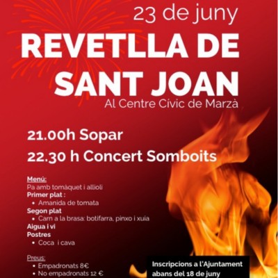 Revetlla de Sant Joan a Marzà, Pedret i Marzà, 2025