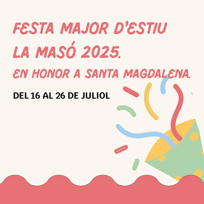 Festa Major de La Masó, 2025