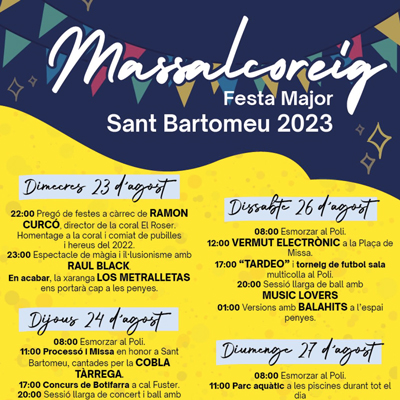 Festa Major de Massalcoreig, 2023 Festa Major de Massalcoreig, 2023