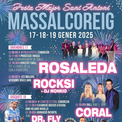 Festa Major d'Hivern de Massalcoreig, 2025 Festa Major d'Hivern de Massalcoreig, 2025