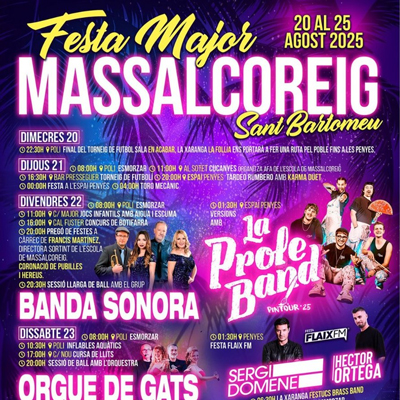 Festa Major de Massalcoreig, 2025 Festa Major de Massalcoreig, 2025