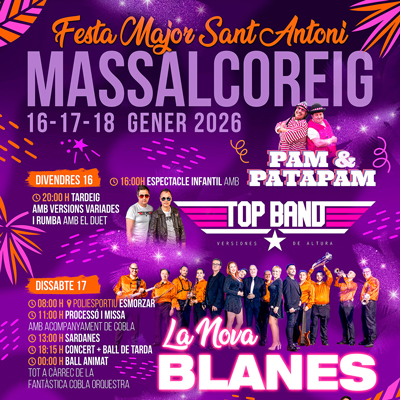 Festa Major d'Hivern a Massalcoreig, 2026 Festa Major d'Hivern a Massalcoreig, 2026