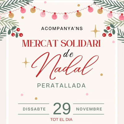 Mercat solidari de Nadal - Peratallada 2025 Mercat solidari de Nadal - Peratallada 2025