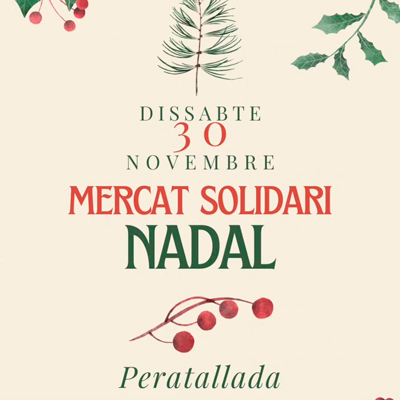 Mercat solidari de Nadal - Peratallada 2024 Mercat solidari de Nadal - Peratallada 2024