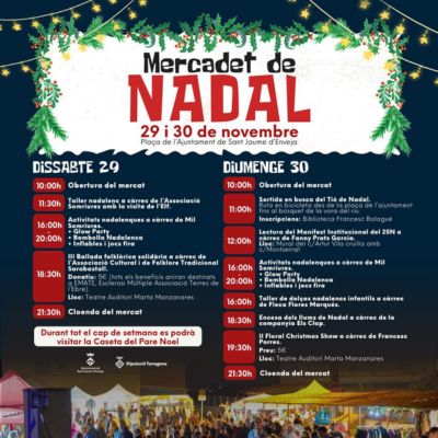 Mercat de Nadal de Sant Jaume d'Enveja 2025, Mercat de Nadal de Sant Jaume d'Enveja, 2025, Sant Jaume d'Enveja, Mercat de Nadal de Sant Jaume d'Enveja 2025, Mercat de Nadal de Sant Jaume d'Enveja, 2025, Sant Jaume d'Enveja,
