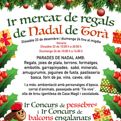 Mercat de regals de Nadal de Torà 2023